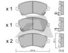 AISIN BPTO-1009 Brake Pad Set, disc brake